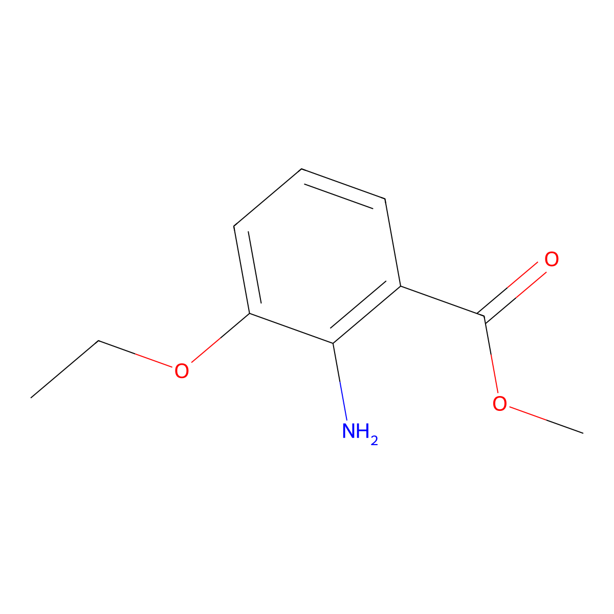 Methyl 2-amino-3-ethoxybenzoate molecular structure, CAS 1184228-27-0