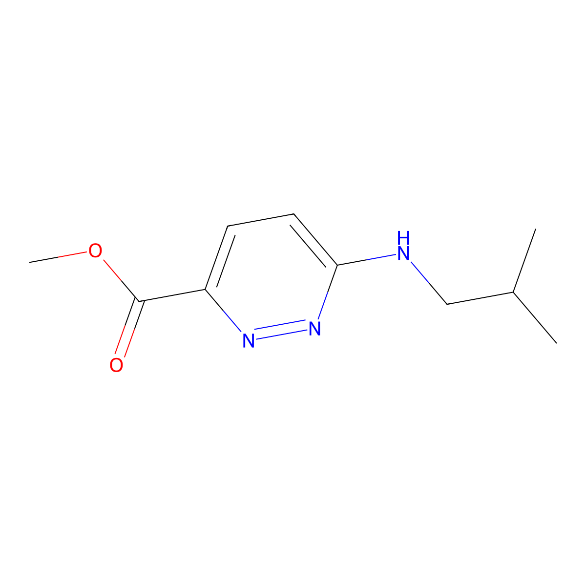 Methyl 6-(Isobutylamino)pyridazine-3-carboxylate molecular structure, CAS 1184230-38-3