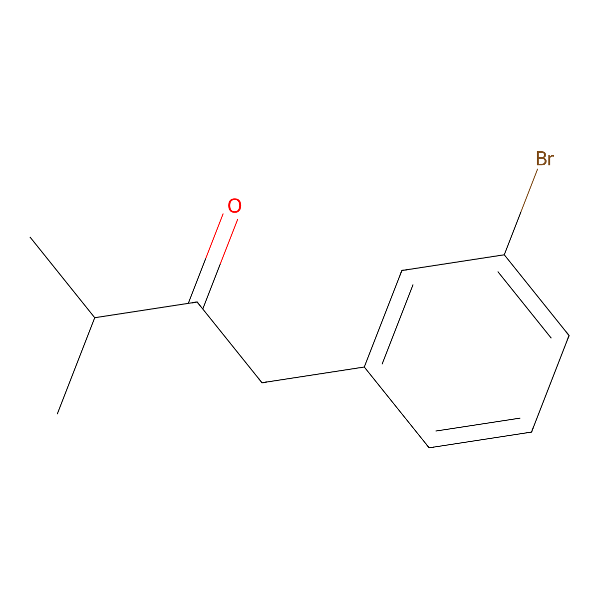 1-(3-Bromophenyl)-3-methylbutan-2-one molecular structure, CAS 1184234-82-9