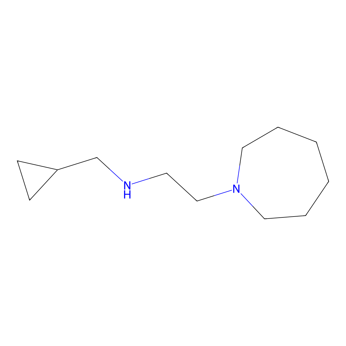 [2-(Azepan-1-yl)ethyl](cyclopropylmethyl)amine molecular structure, CAS 1184246-69-2