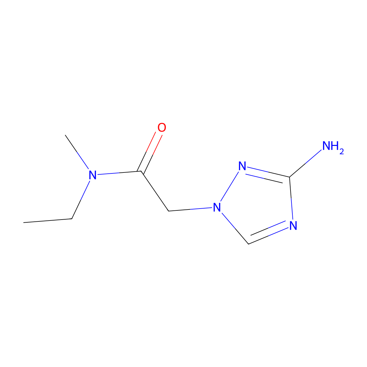 2-(3-Amino-1h-1,2,4-triazol-1-yl)-N-ethyl-N-methylacetamide molecular structure, CAS 1184256-43-6