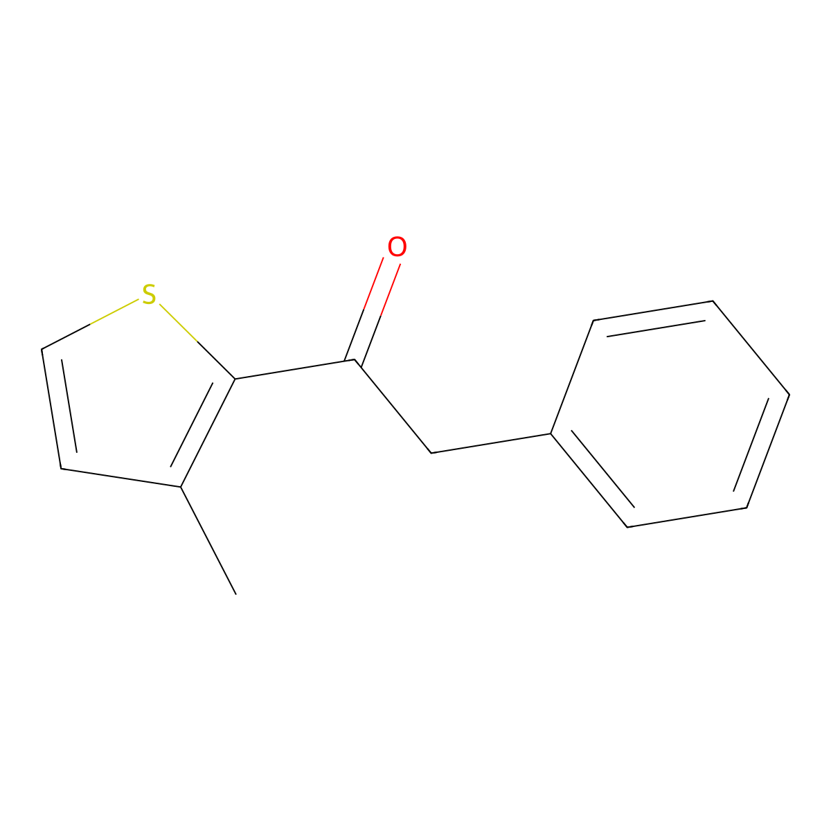 1-(3-Methylthiophen-2-yl)-2-phenylethan-1-one molecular structure, CAS 1184270-90-3