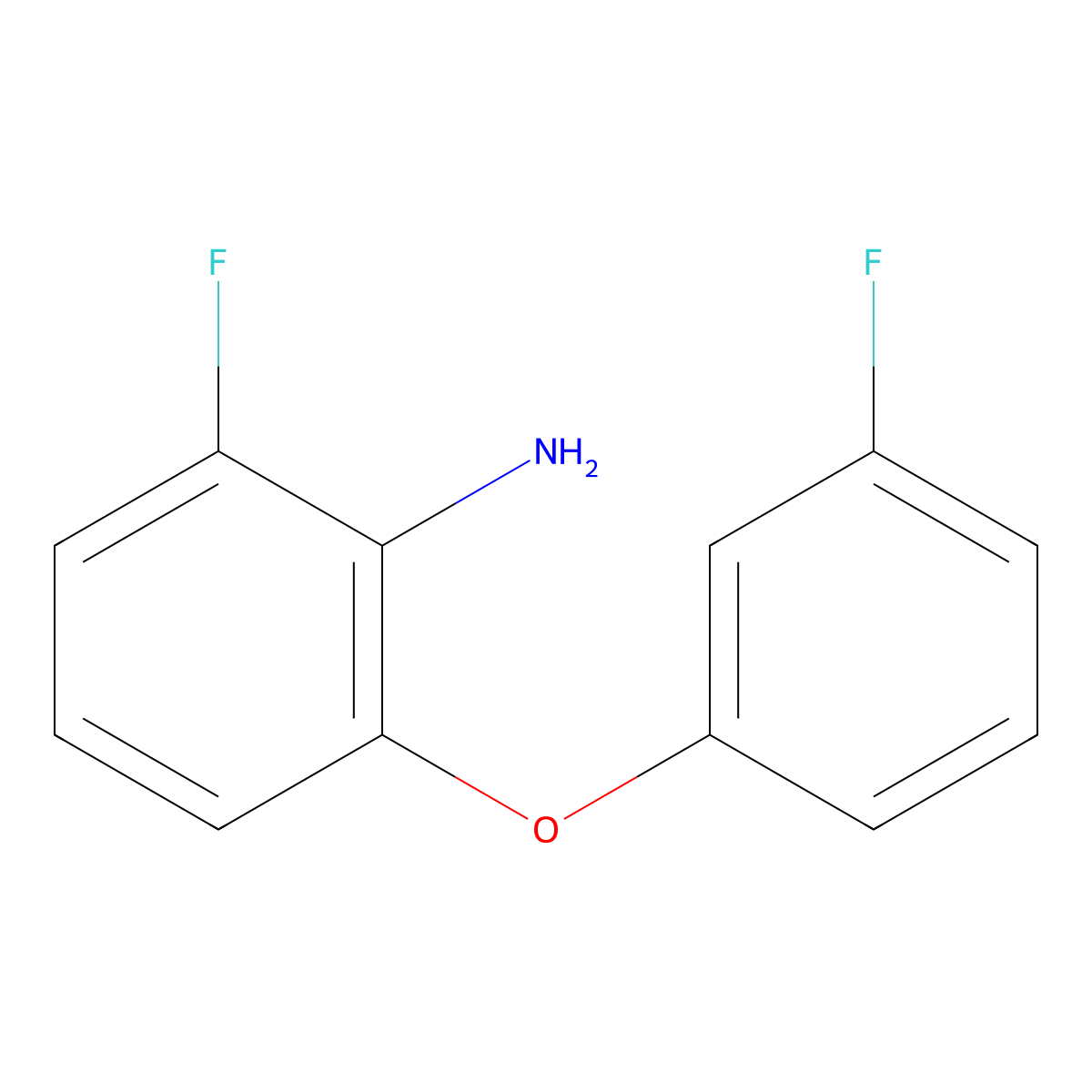 2-Fluoro-6-(3-fluorophenoxy)aniline molecular structure, CAS 1184275-63-5