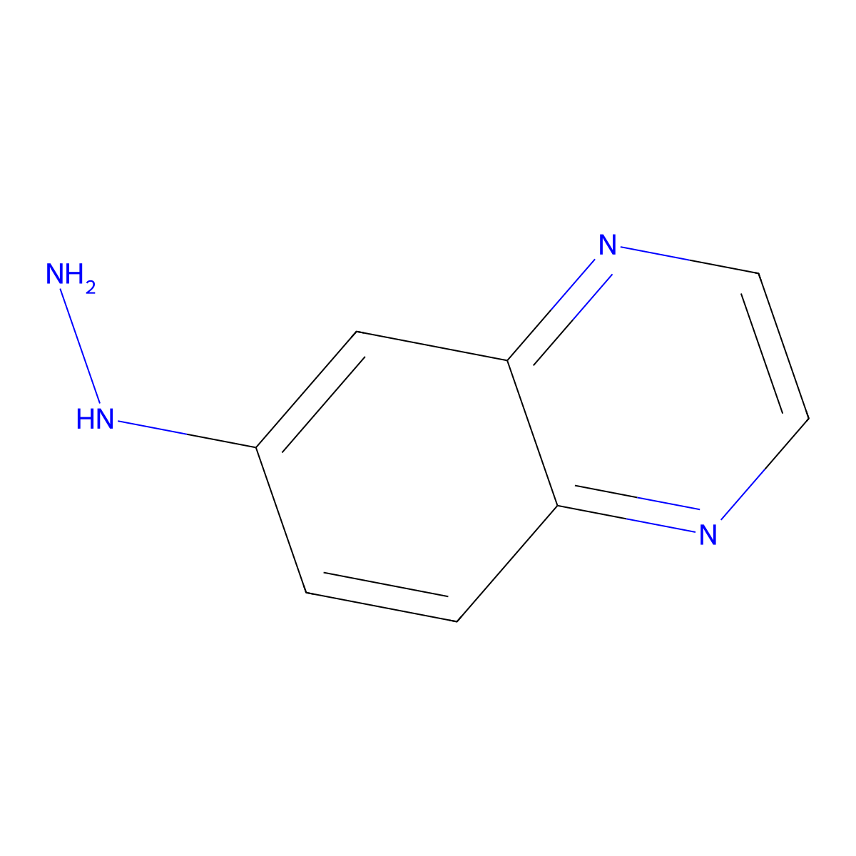 6-Hydrazinylquinoxaline molecular structure, CAS 1184281-13-7