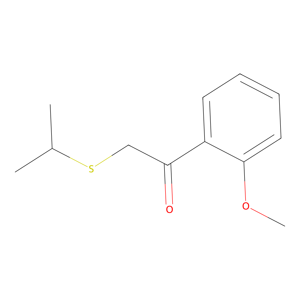 2-(Isopropylthio)-1-(2-methoxyphenyl)ethan-1-one molecular structure, CAS 1184288-35-4