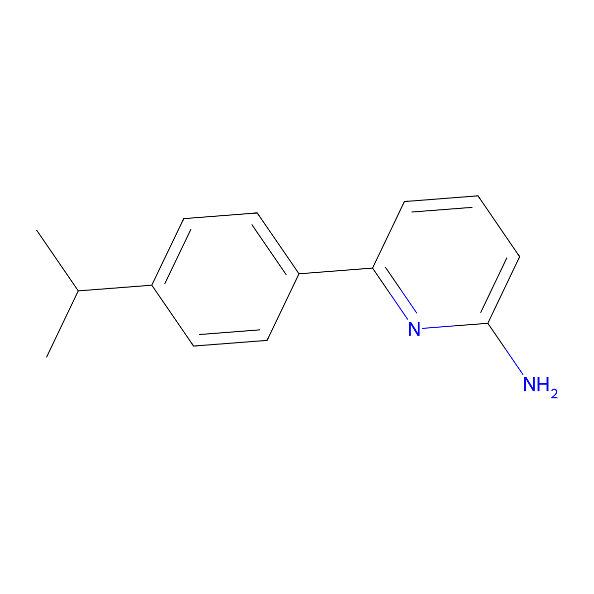 6-[4-(1-Methylethyl)phenyl]-2-pyridinamine molecular structure, CAS 1184289-22-2