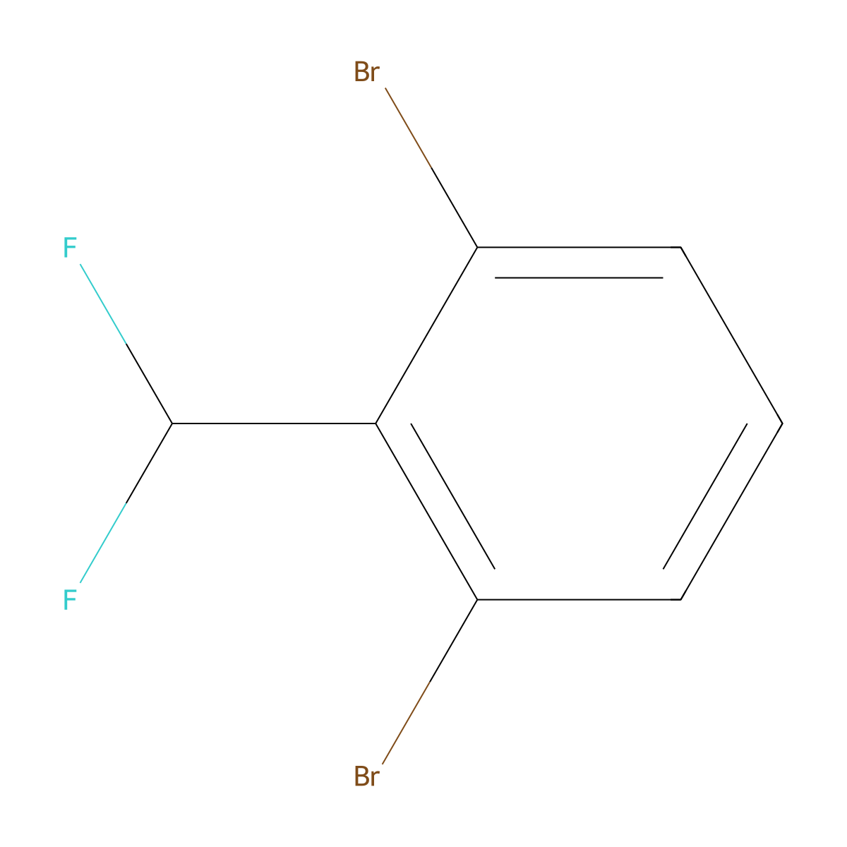1,3-Dibromo-2-(difluoromethyl)benzene molecular structure, CAS 1184298-00-7