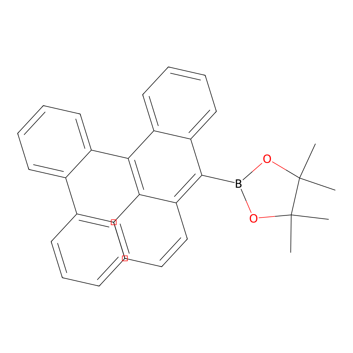 2-(10-([1,1'-Biphenyl]-2-yl)anthracen-9-yl)-4,4,5,5-tetramethyl-1,3,2-dioxaborolane molecular structure, CAS 1184301-61-8