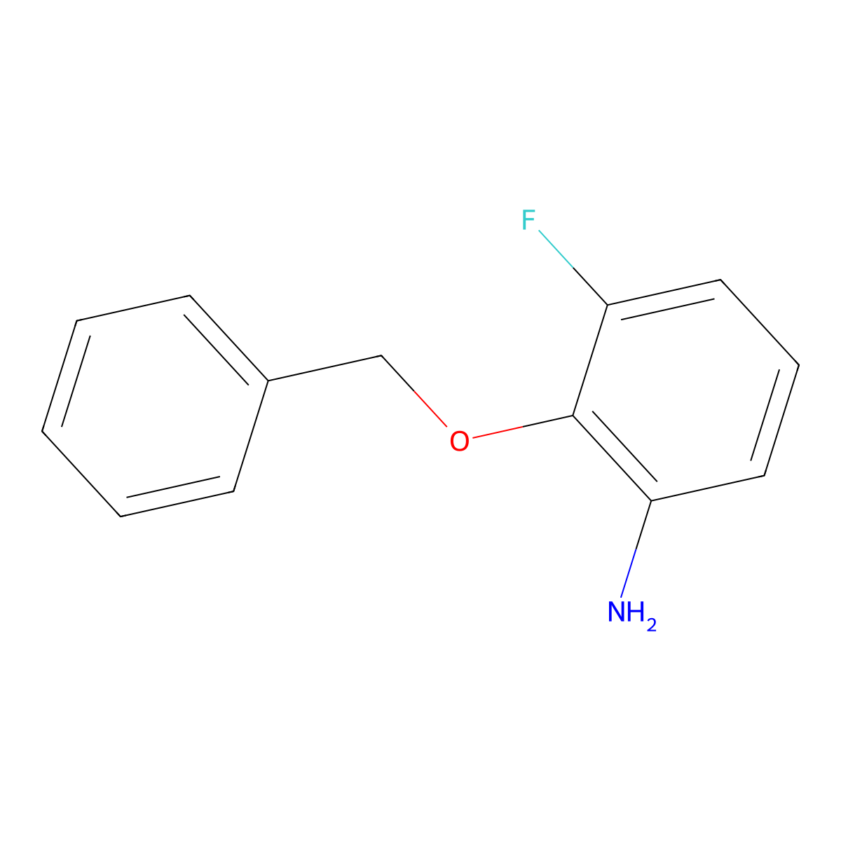2-(Benzyloxy)-3-fluoroaniline molecular structure, CAS 1184302-52-0