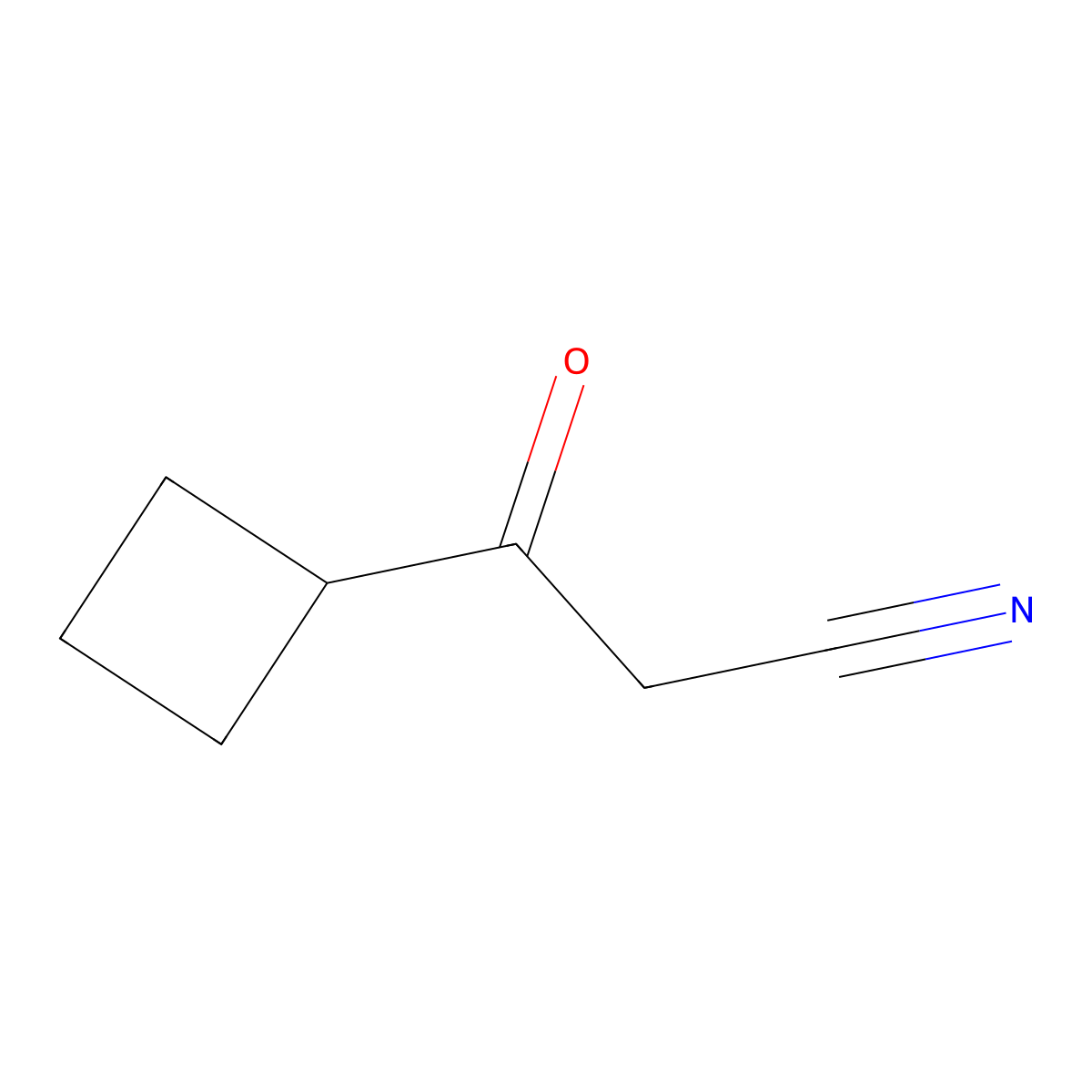 3-Cyclobutyl-3-oxopropanenitrile molecular structure, CAS 118431-89-3