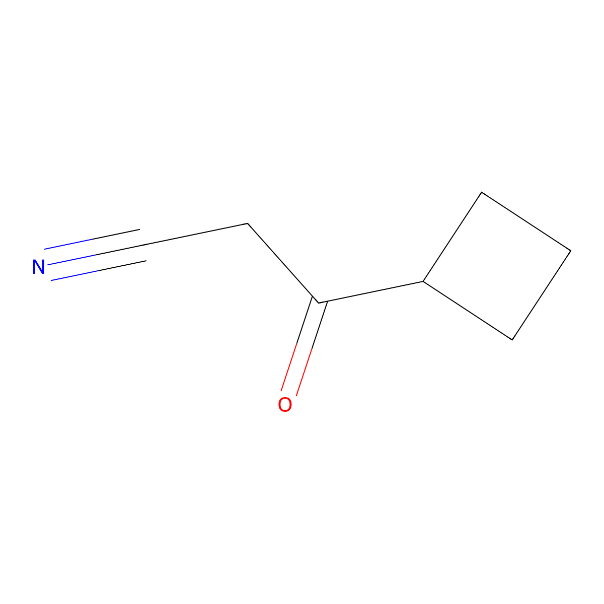 3-Cyclobutyl-3-oxopropanenitrile molecular structure, CAS 118431-89-3