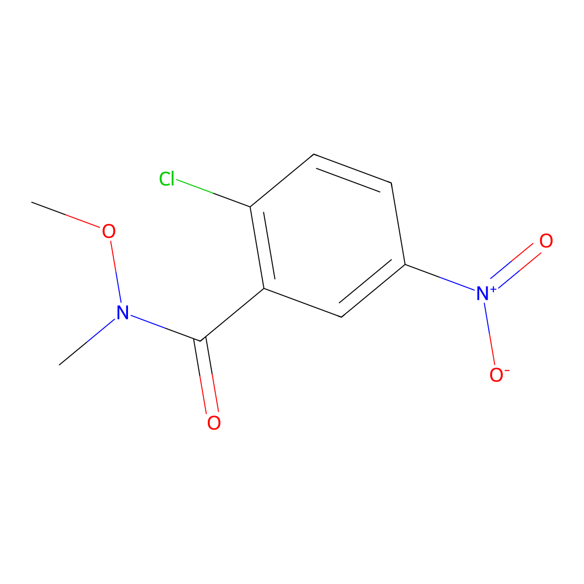 2-Chloro-N-methoxy-N-methyl-5-nitrobenzamide molecular structure, CAS 1184366-24-2