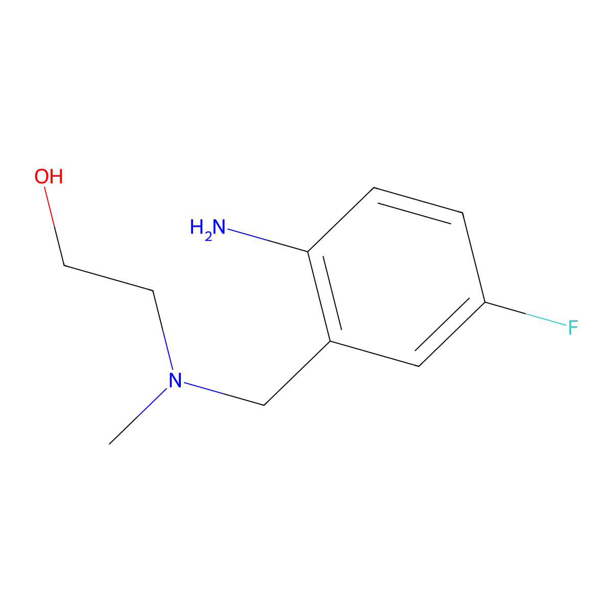 2-[(2-Amino-5-fluorobenzyl)(methyl)amino]-1-ethanol molecular structure, CAS 1184372-13-1