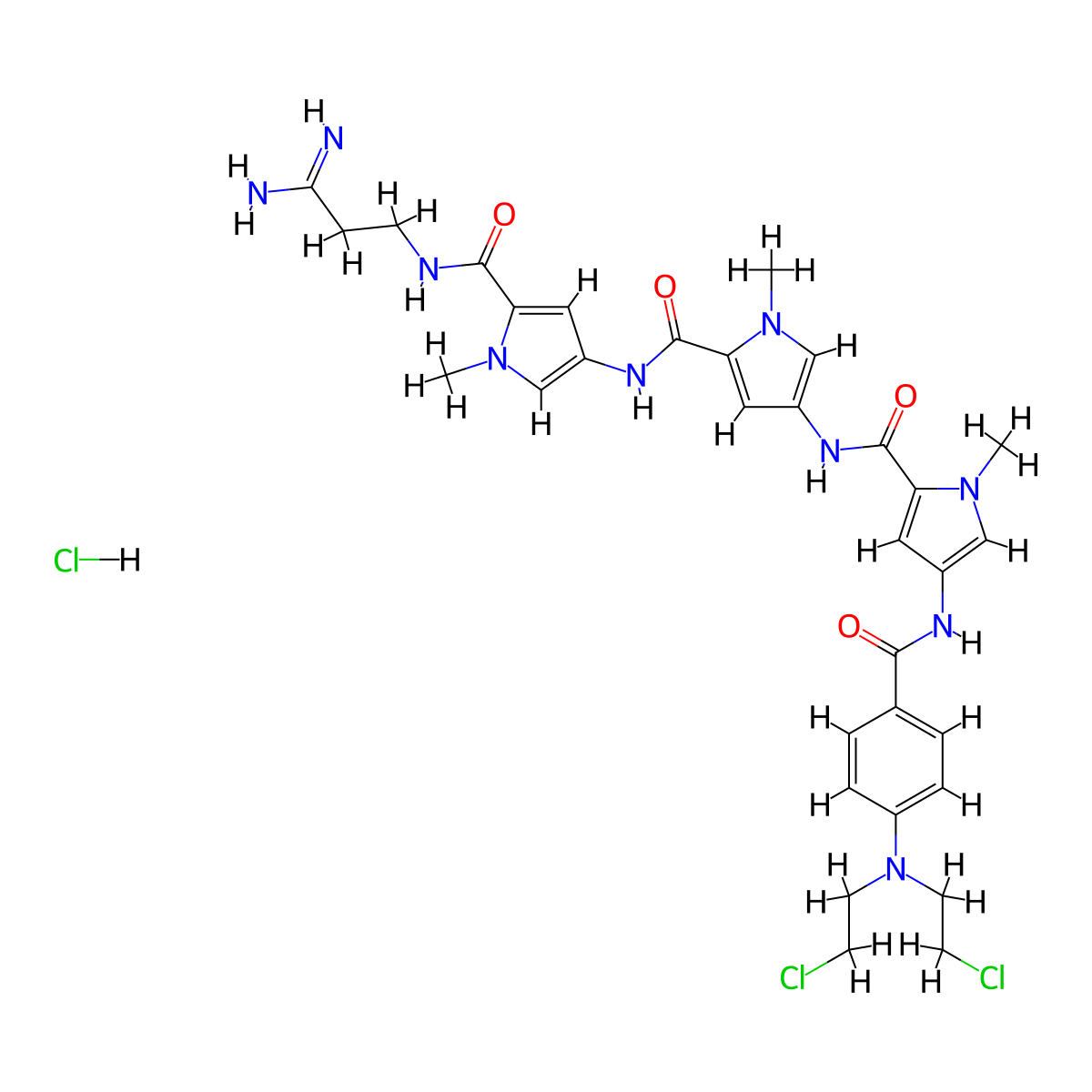 Tallimustine hydrochloride molecular structure, CAS 118438-45-2