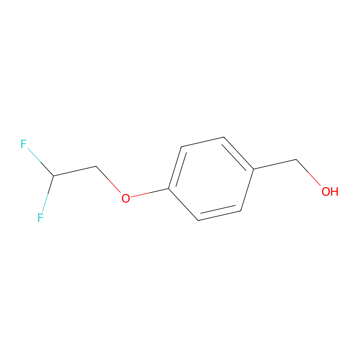 (4-(2,2-Difluoroethoxy)phenyl)methanol molecular structure, CAS 1184389-53-4