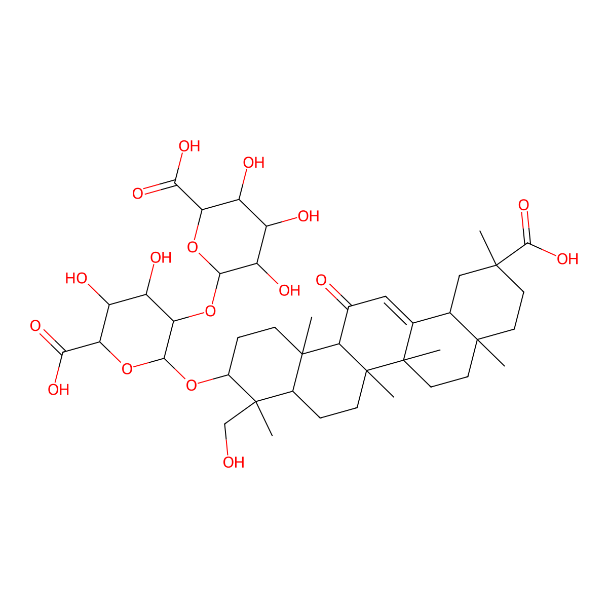 Licoricesaponin G2 molecular structure, CAS 118441-84-2