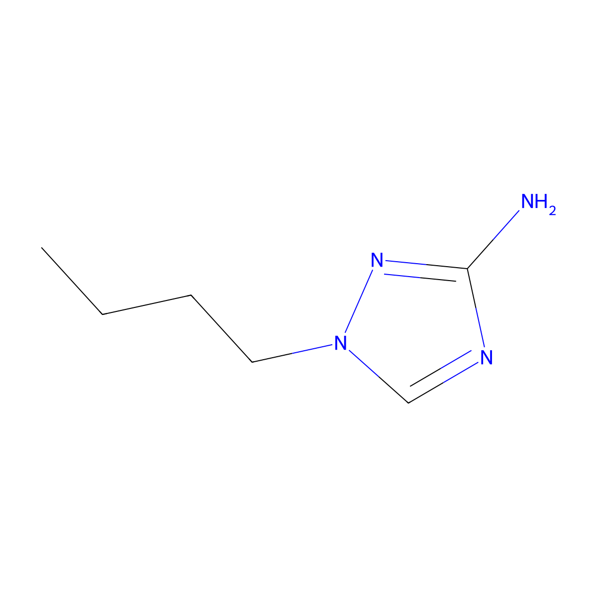 1-Butyl-1H-1,2,4-triazol-3-amine molecular structure, CAS 1184454-86-1