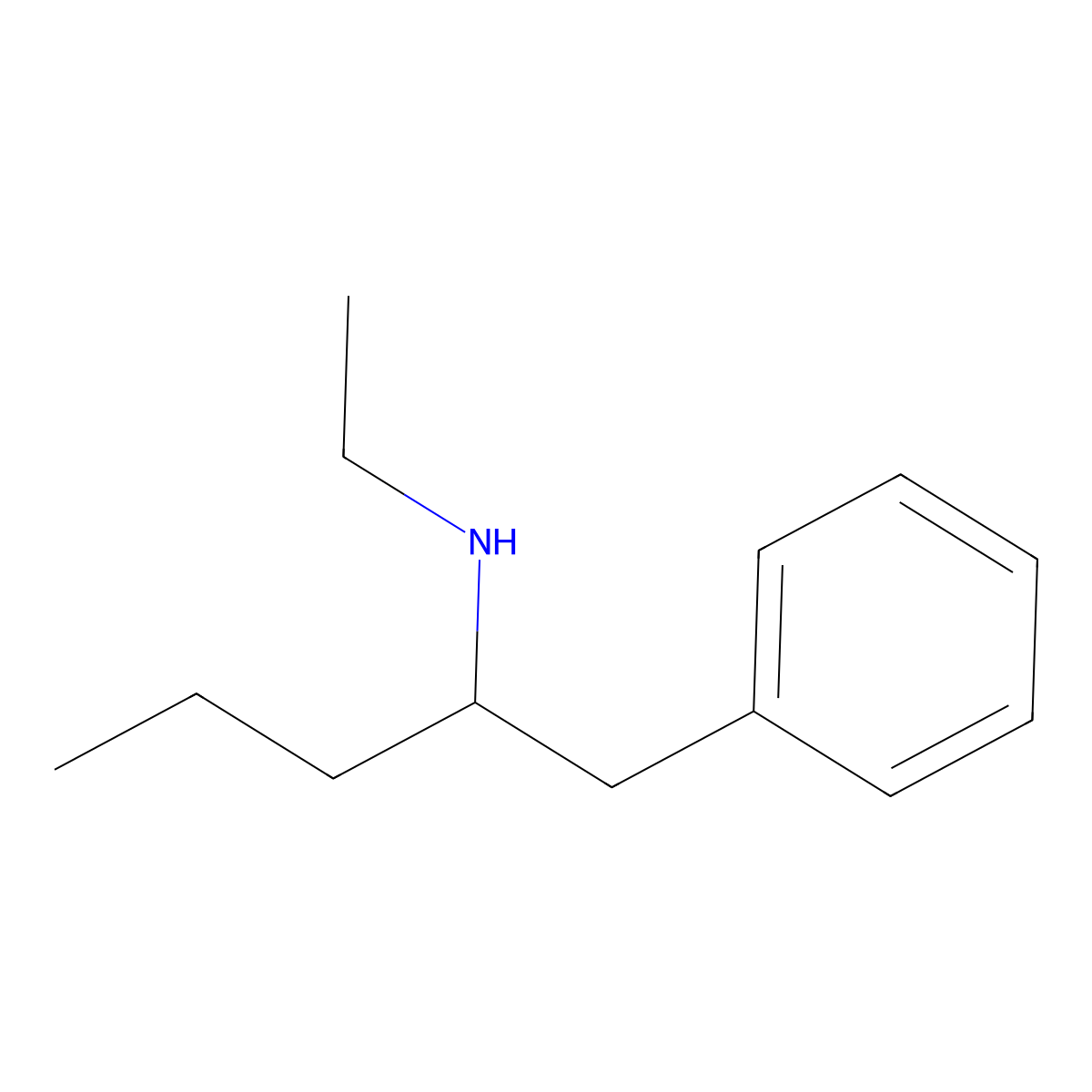 Ethyl(1-phenylpentan-2-yl)amine molecular structure, CAS 1184458-97-6