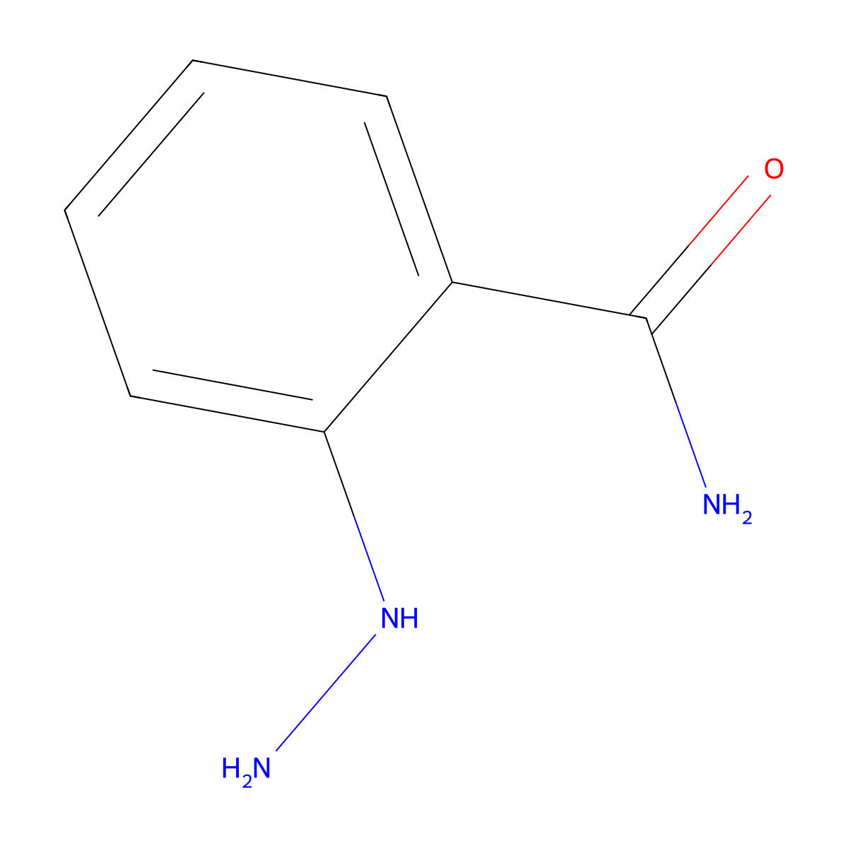 2-Hydrazinylbenzamide molecular structure, CAS 1184472-52-3