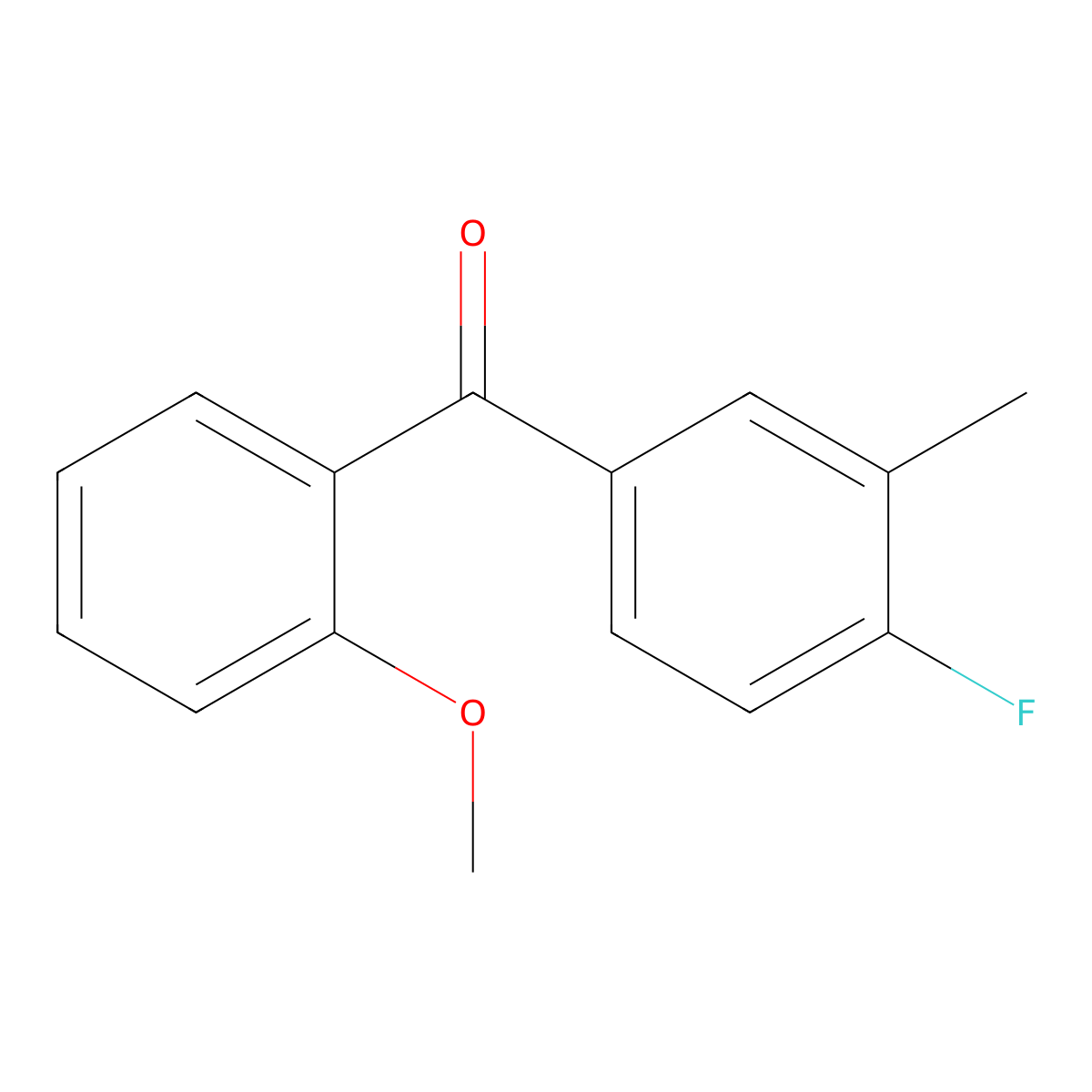 Methanone, (4-fluoro-3-methylphenyl)(2-methoxyphenyl)- molecular structure, CAS 1184482-31-2