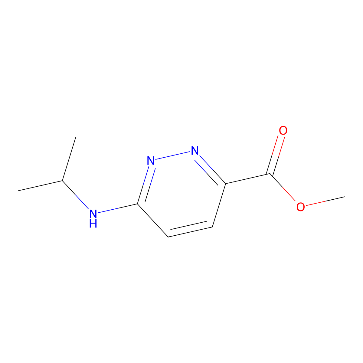 Methyl 6-(Isopropylamino)pyridazine-3-carboxylate molecular structure, CAS 1184482-79-8