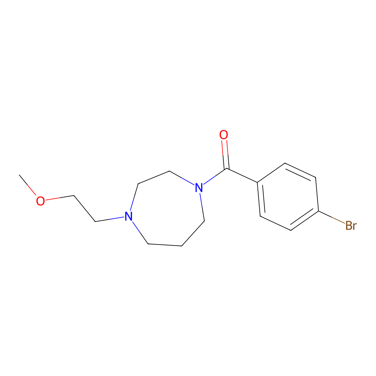 1-(4-Bromobenzoyl)-4-(2-methoxyethyl)-1,4-diazepane molecular structure, CAS 1184489-74-4