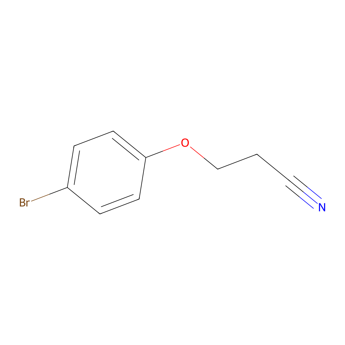 3-(4-Bromophenoxy)propanenitrile molecular structure, CAS 118449-57-3