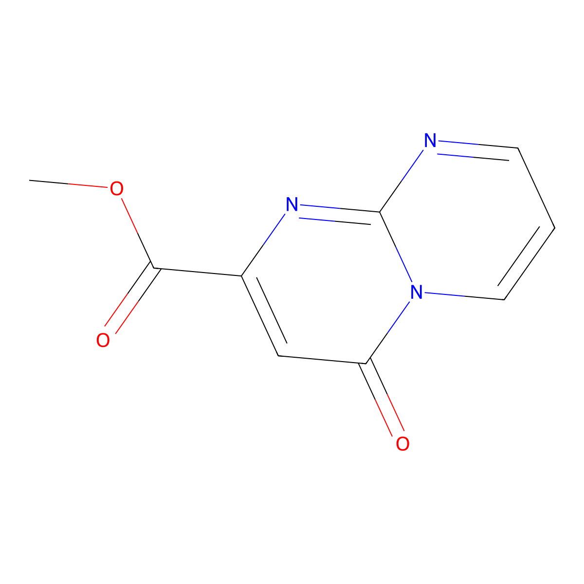 methyl 4-oxo-4H-pyrimido[1,2-a]pyrimidine-2-carboxylate molecular structure, CAS 118450-85-4
