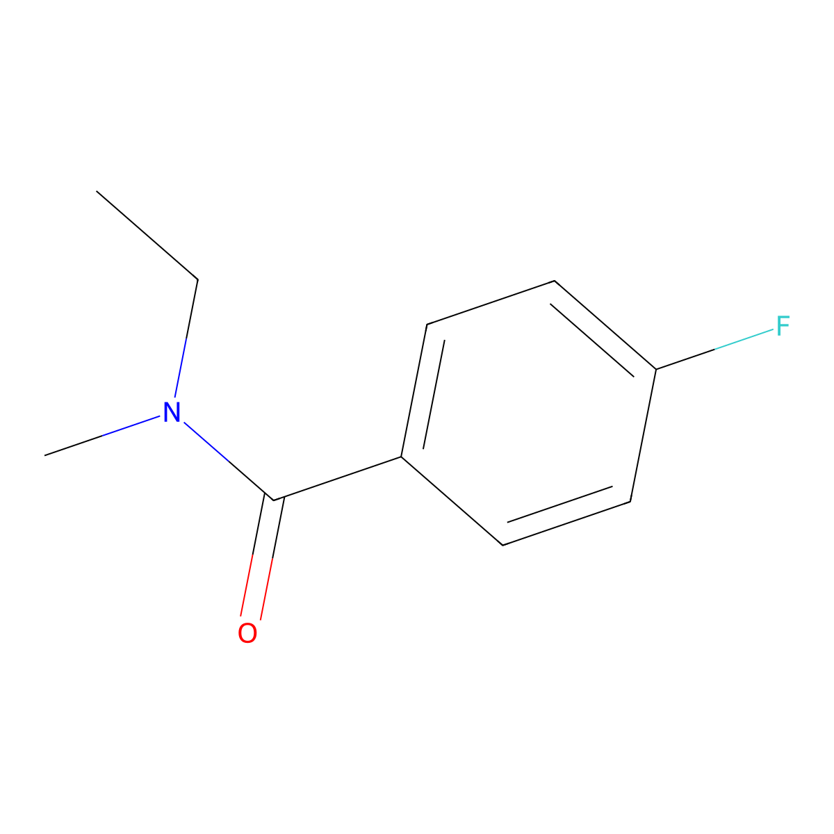 N-ethyl-4-fluoro-N-methylbenzamide molecular structure, CAS 1184514-61-1