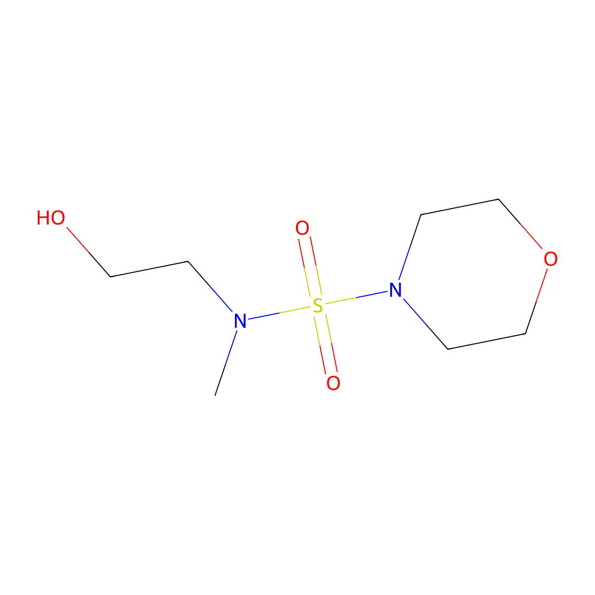 2-[Methyl(morpholine-4-sulfonyl)amino]ethan-1-ol molecular structure, CAS 1184516-15-1