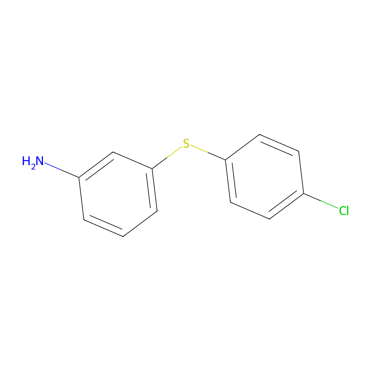 3-[(4-Chlorophenyl)sulfanyl]aniline molecular structure, CAS 1184524-48-8