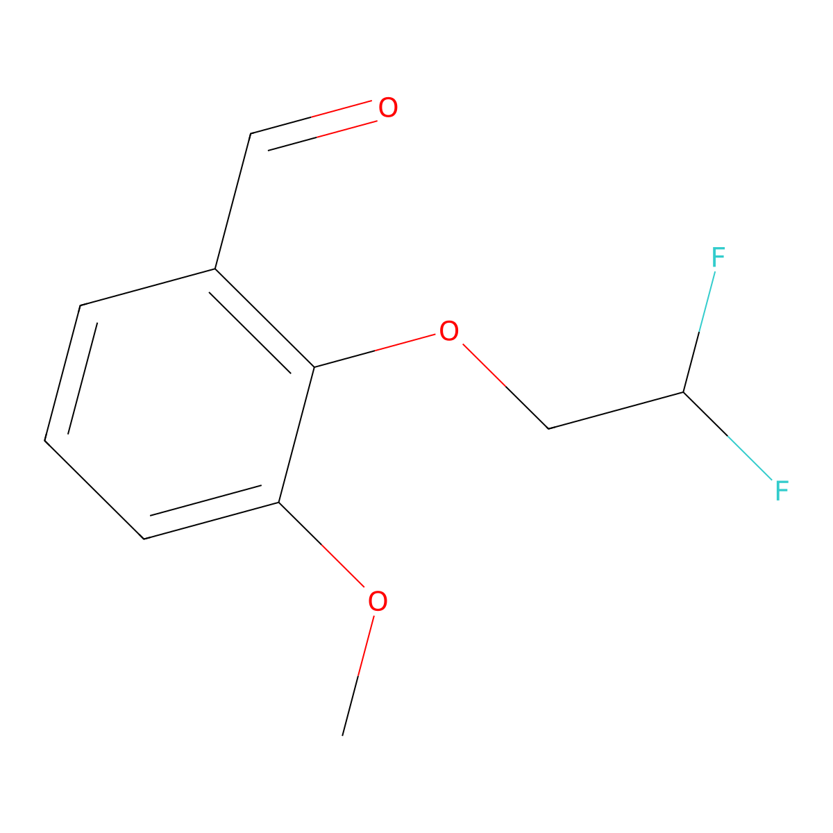 2-(2,2-Difluoroethoxy)-3-methoxybenzaldehyde molecular structure, CAS 1184531-70-1
