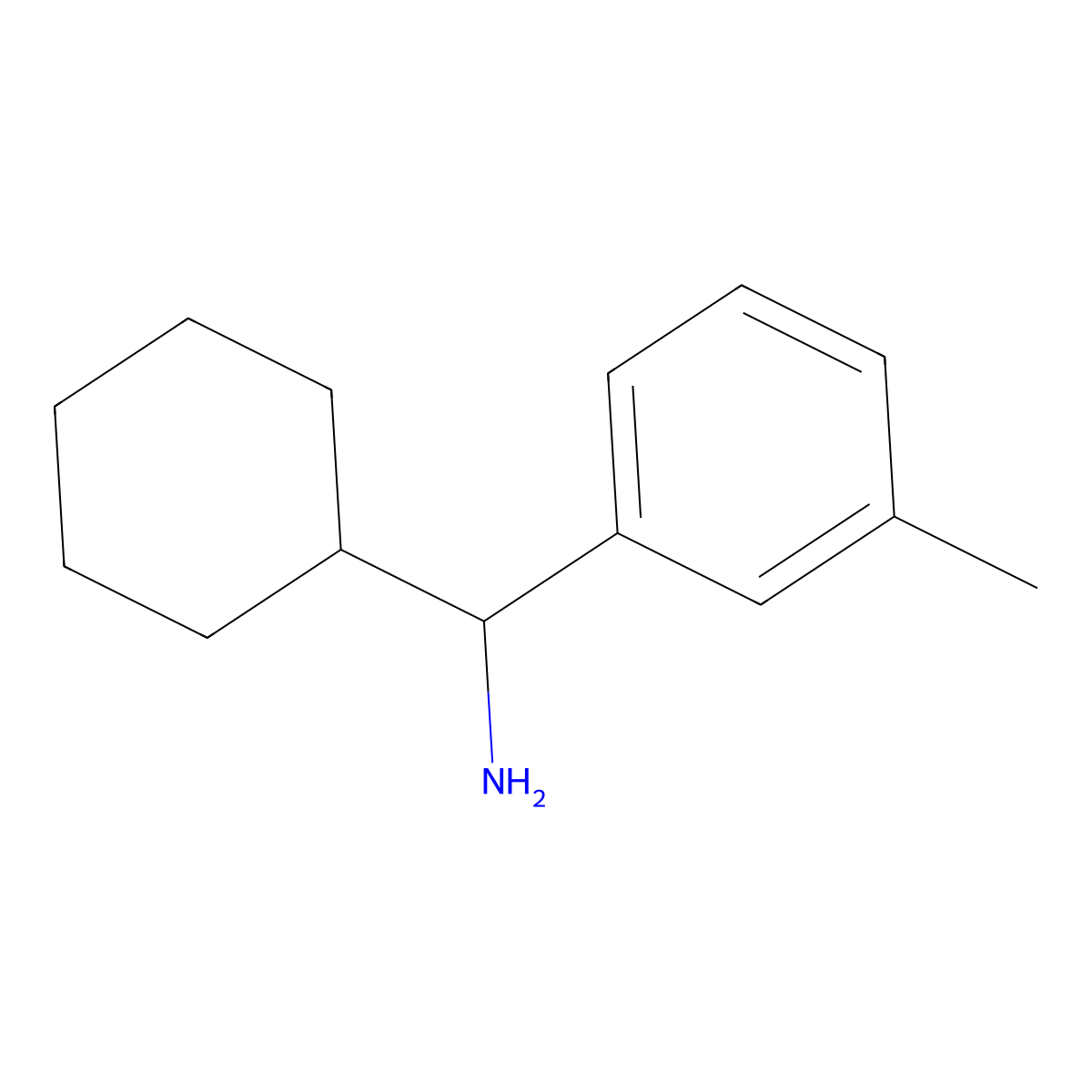 Cyclohexyl(3-methylphenyl)methanamine molecular structure, CAS 1184549-30-1