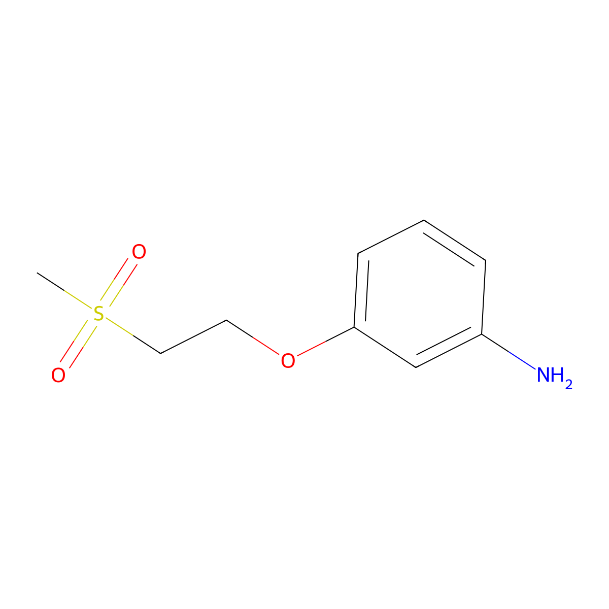 3-(2-Methanesulfonylethoxy)aniline molecular structure, CAS 1184567-84-7