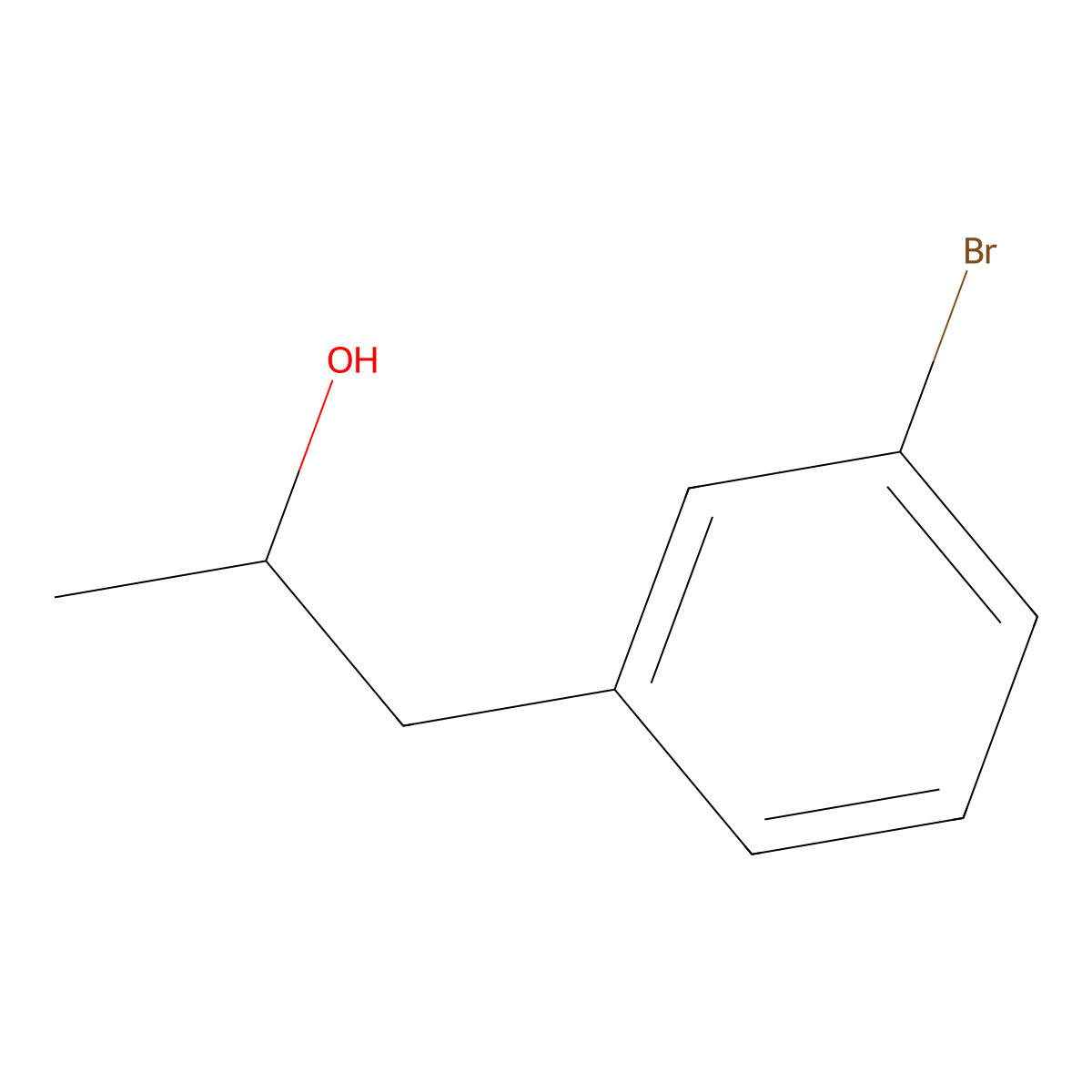 1-(3-Bromophenyl)propan-2-ol molecular structure, CAS 1184574-05-7