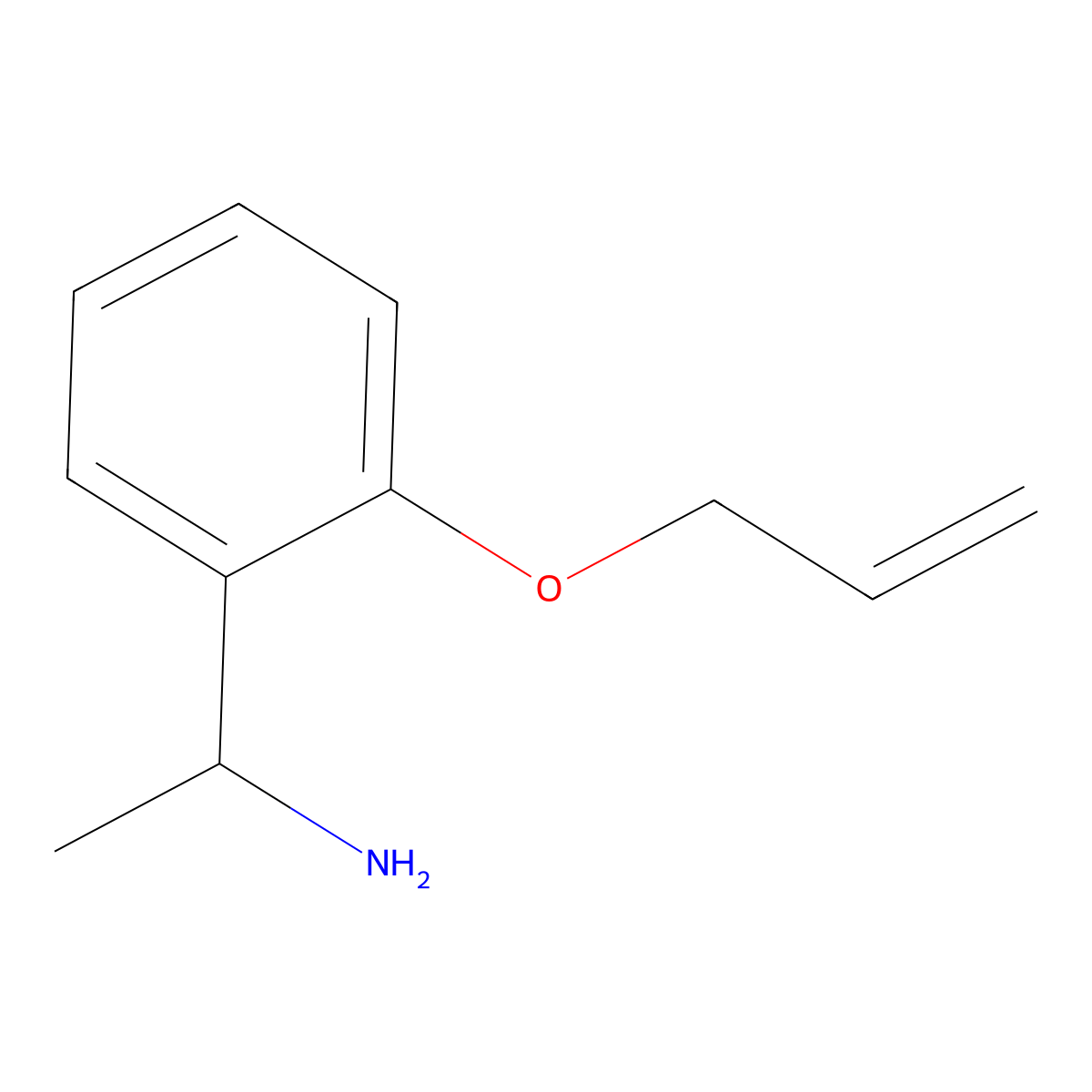 1-[2-(Allyloxy)phenyl]ethanamine molecular structure, CAS 1184578-88-8