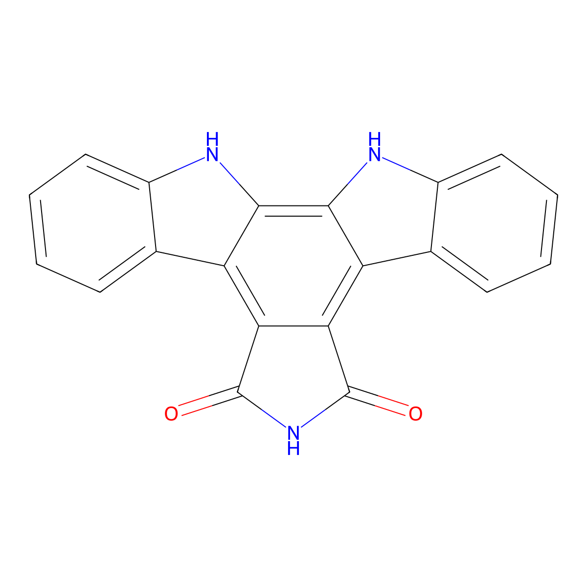 Arcyriaflavin A molecular structure, CAS 118458-54-1