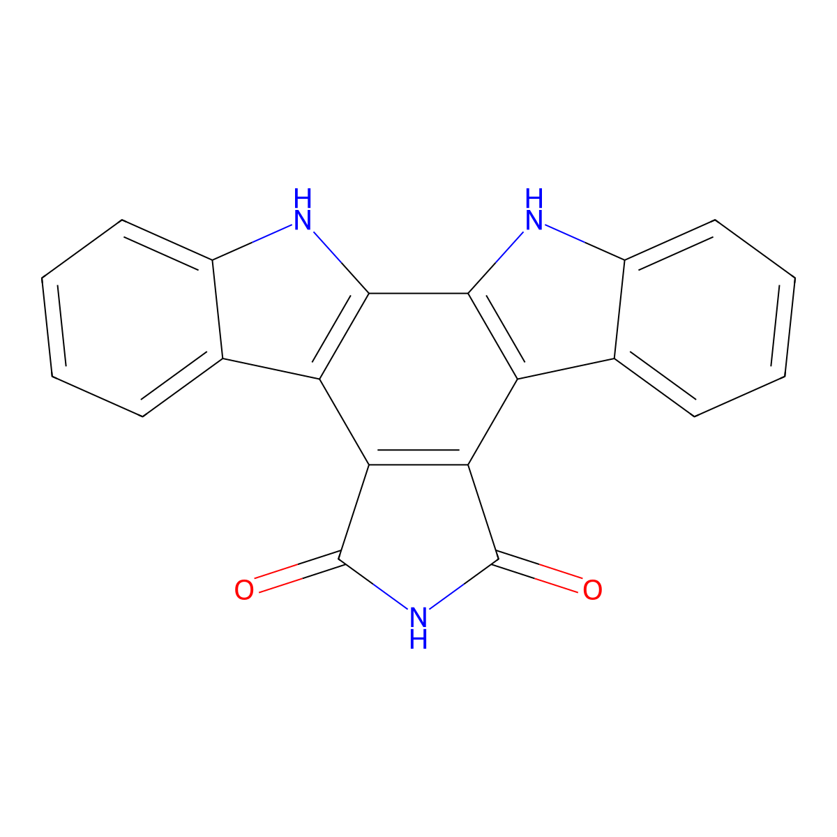 Arcyriaflavin A molecular structure, CAS 118458-54-1