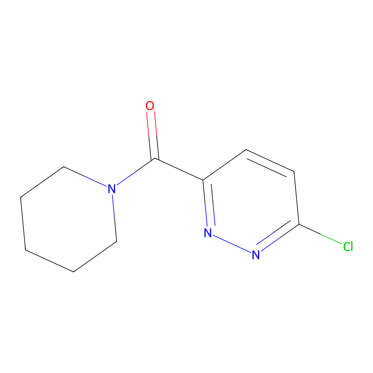 3-Chloro-6-(piperidine-1-carbonyl)pyridazine molecular structure, CAS 1184603-33-5