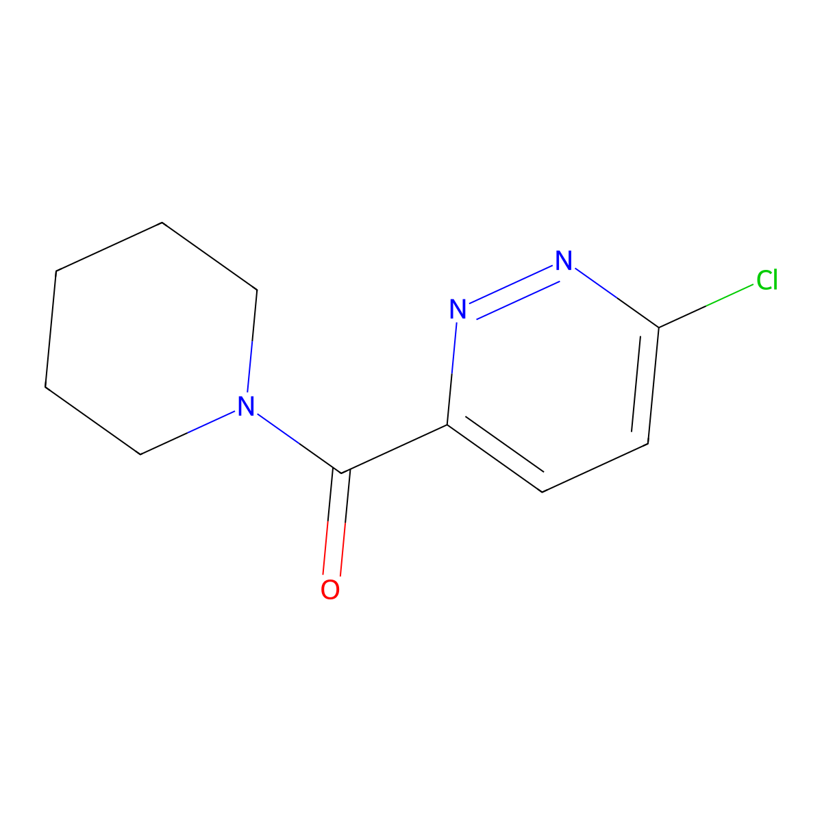 3-Chloro-6-(piperidine-1-carbonyl)pyridazine molecular structure, CAS 1184603-33-5
