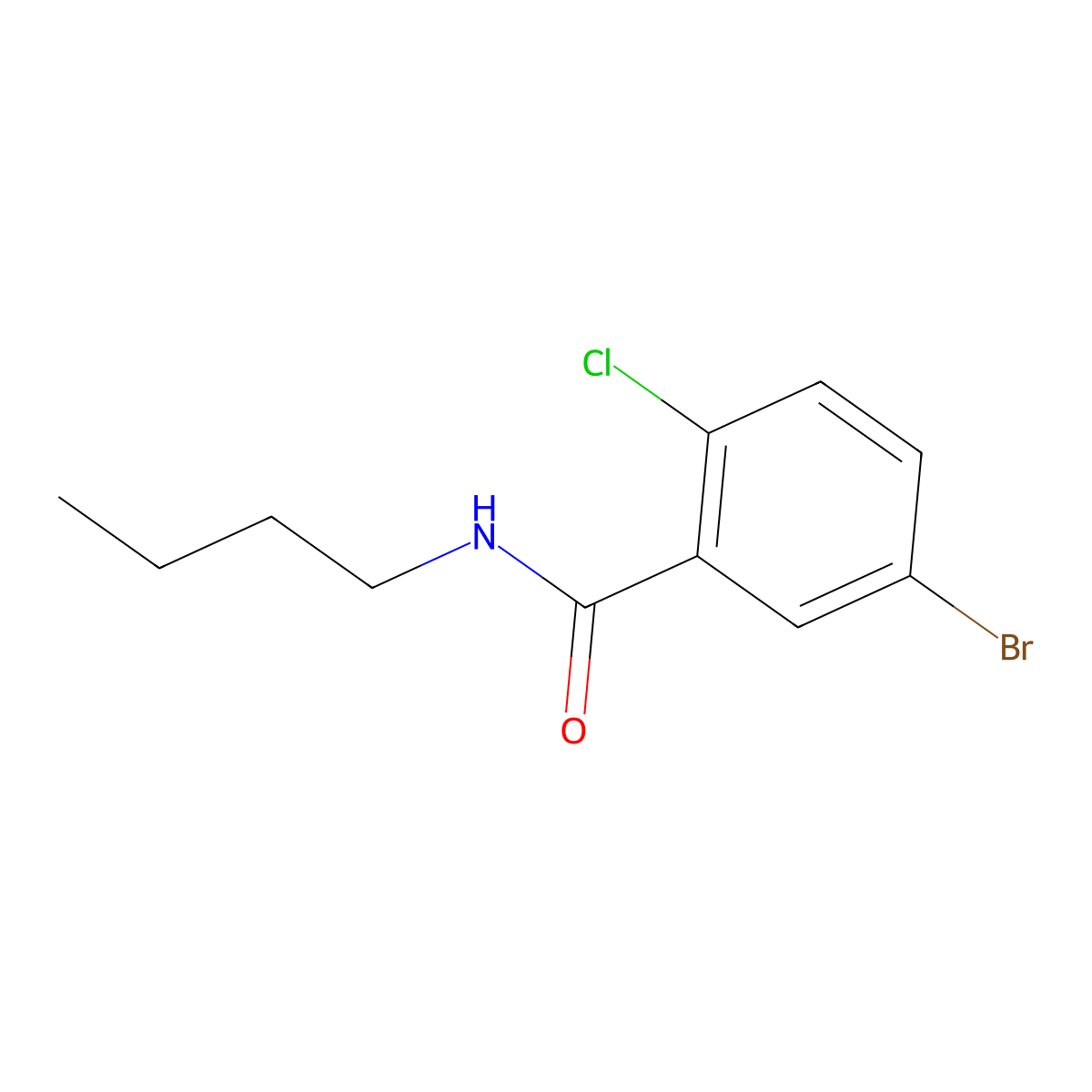 5-Bromo-N-butyl-2-chlorobenzamide molecular structure, CAS 1184623-42-4
