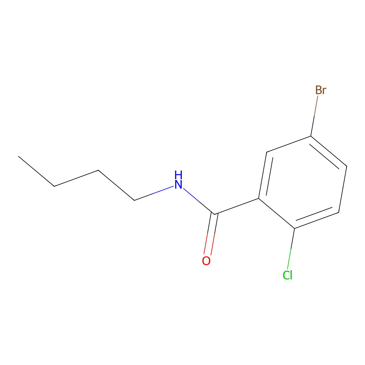 5-Bromo-N-butyl-2-chlorobenzamide molecular structure, CAS 1184623-42-4