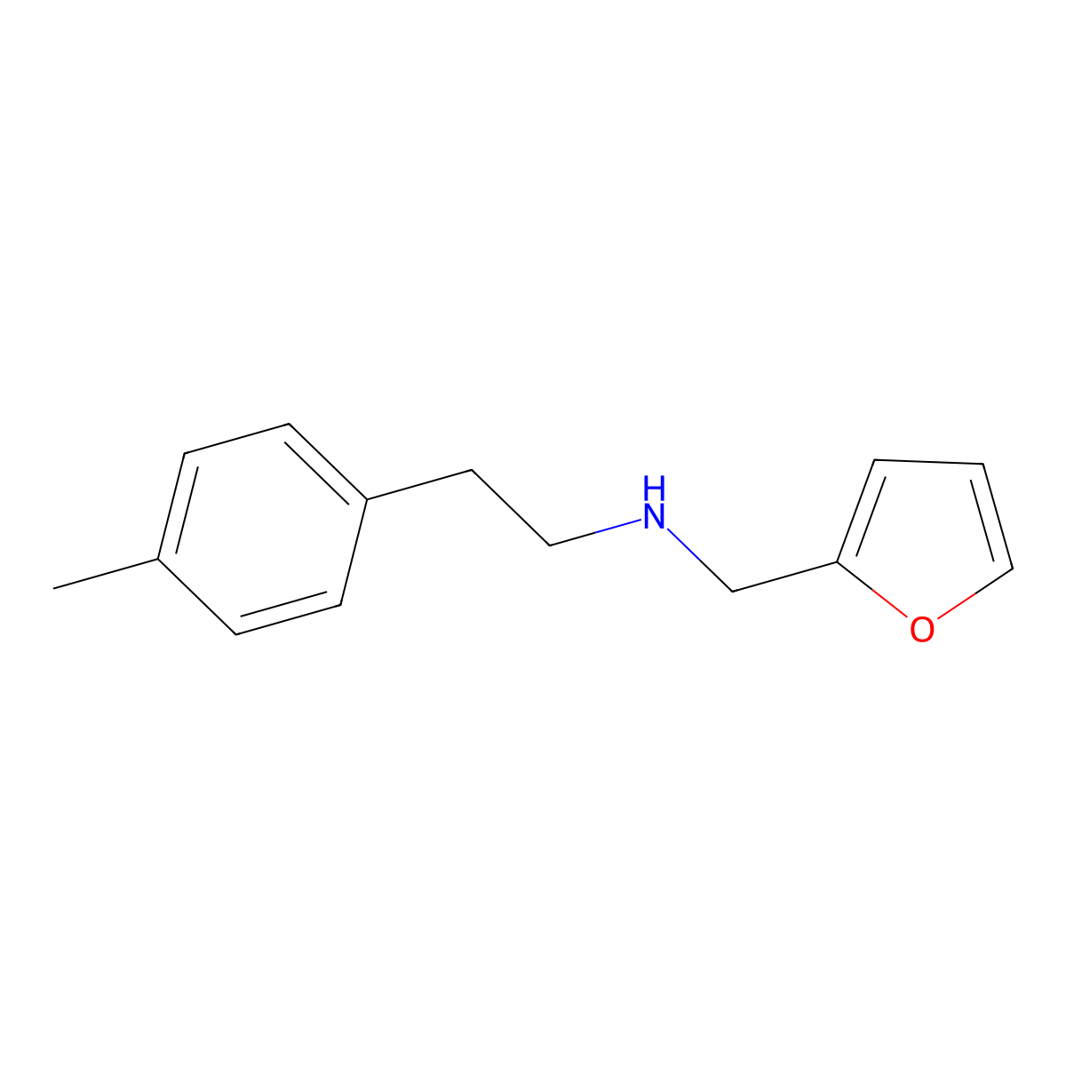 (Furan-2-ylmethyl)[2-(4-methylphenyl)ethyl]amine molecular structure, CAS 1184638-70-7