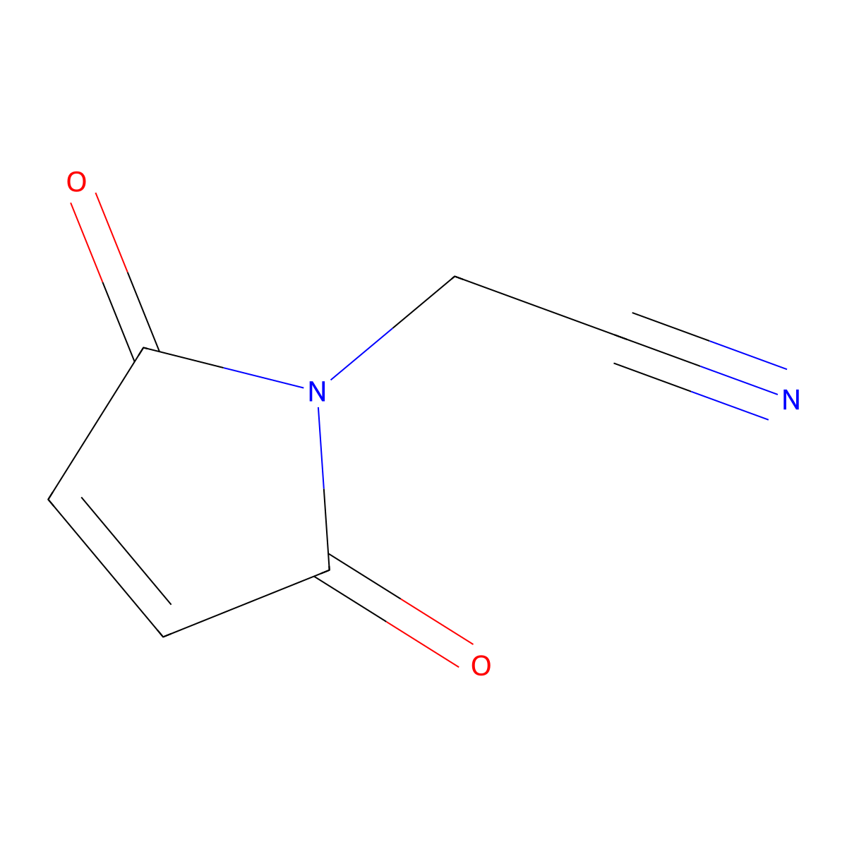 2-(2,5-dioxo-2,5-dihydro-1H-pyrrol-1-yl)acetonitrile molecular structure, CAS 1184639-97-1