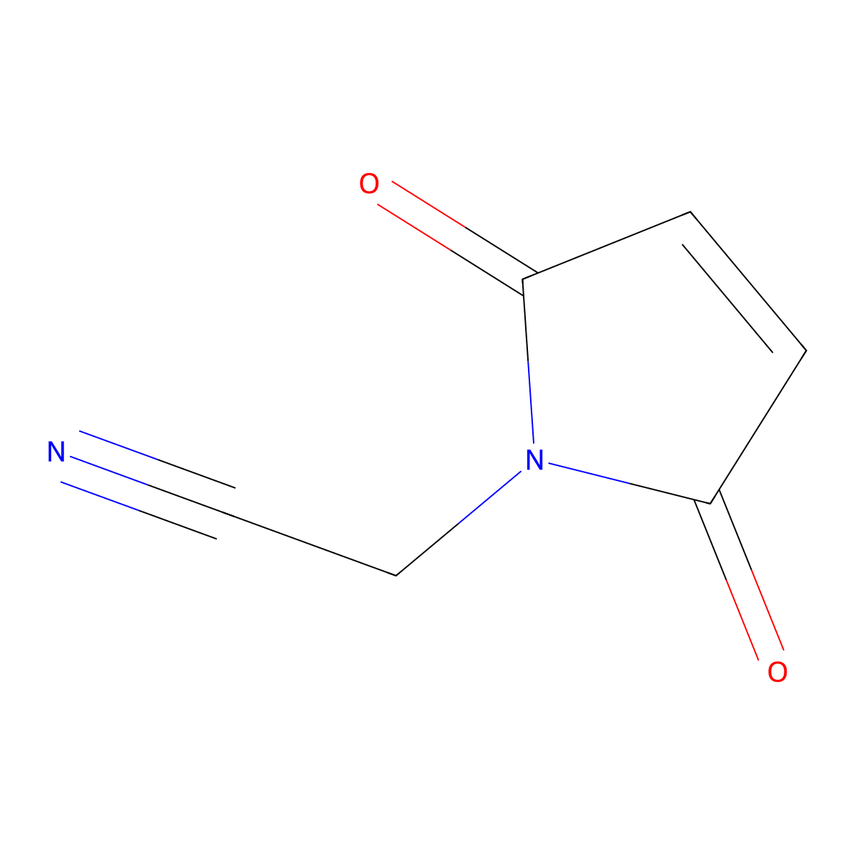 2-(2,5-dioxo-2,5-dihydro-1H-pyrrol-1-yl)acetonitrile molecular structure, CAS 1184639-97-1