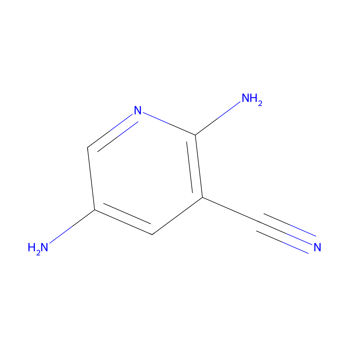 2,5-Diaminonicotinonitrile molecular structure, CAS 1184645-19-9