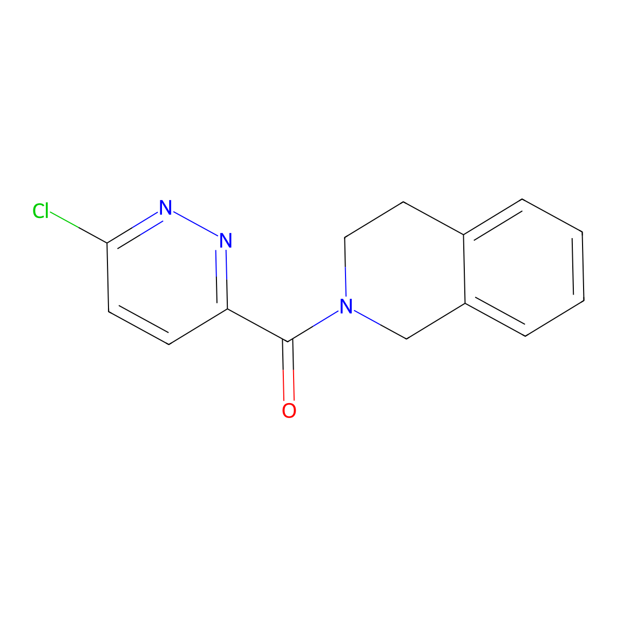 (6-Chloro-3-pyridazinyl)(3,4-dihydro-2(1H)-isoquinolinyl)methanone molecular structure, CAS 1184653-07-3