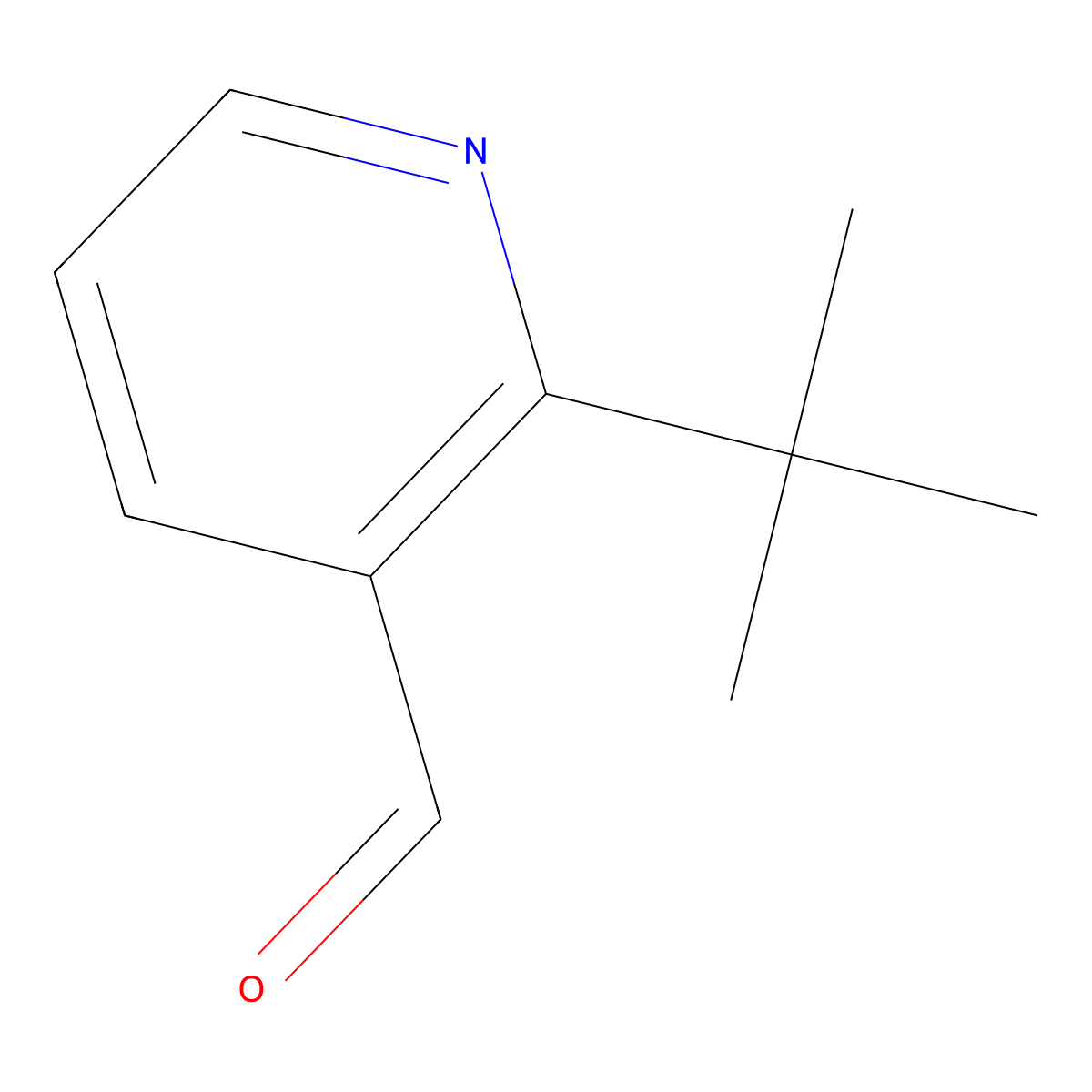 2-(tert-Butyl)nicotinaldehyde molecular structure, CAS 1184658-38-5
