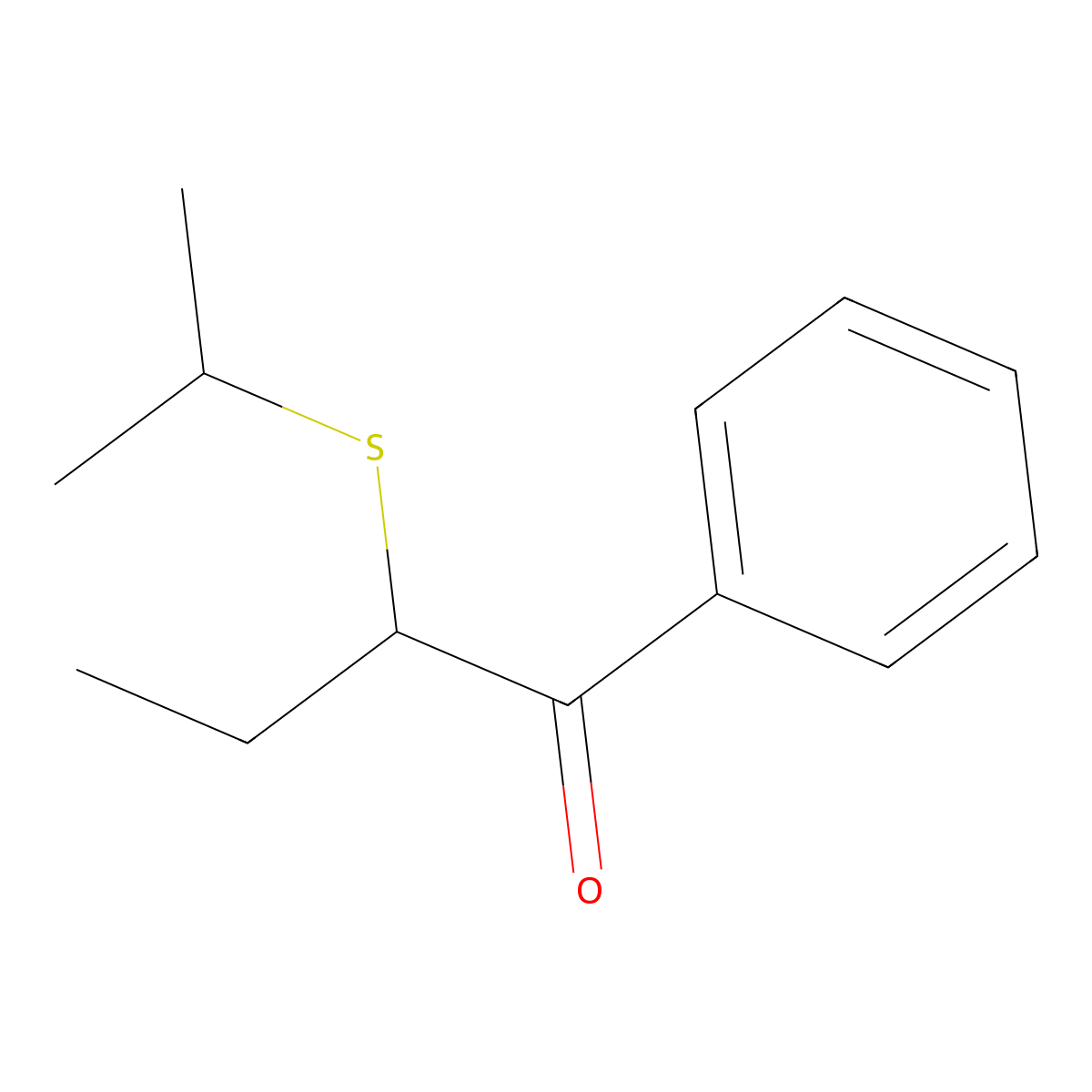 2-(Isopropylthio)-1-phenylbutan-1-one molecular structure, CAS 1184666-65-6