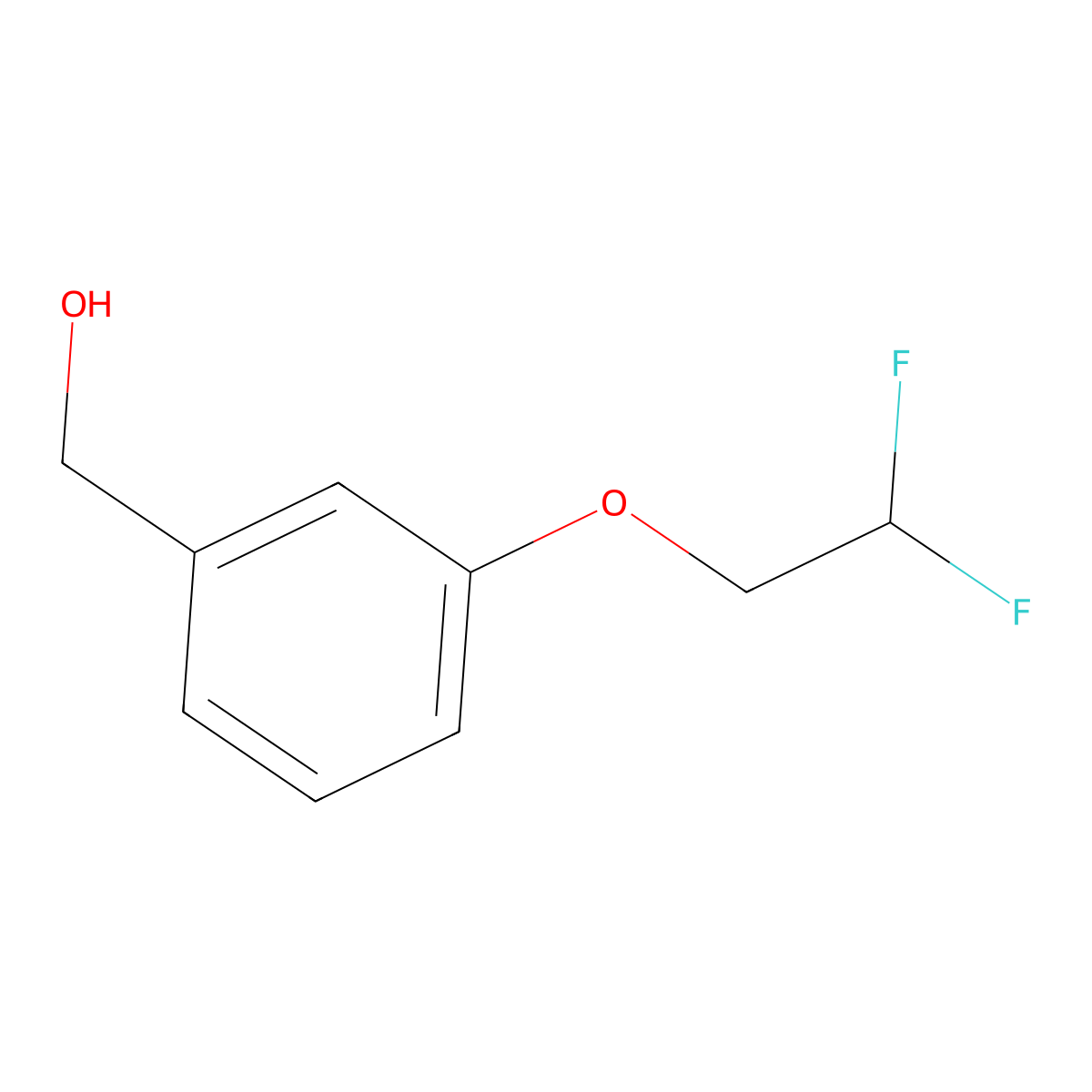 [3-(2,2-Difluoroethoxy)phenyl]methanol molecular structure, CAS 1184667-43-3